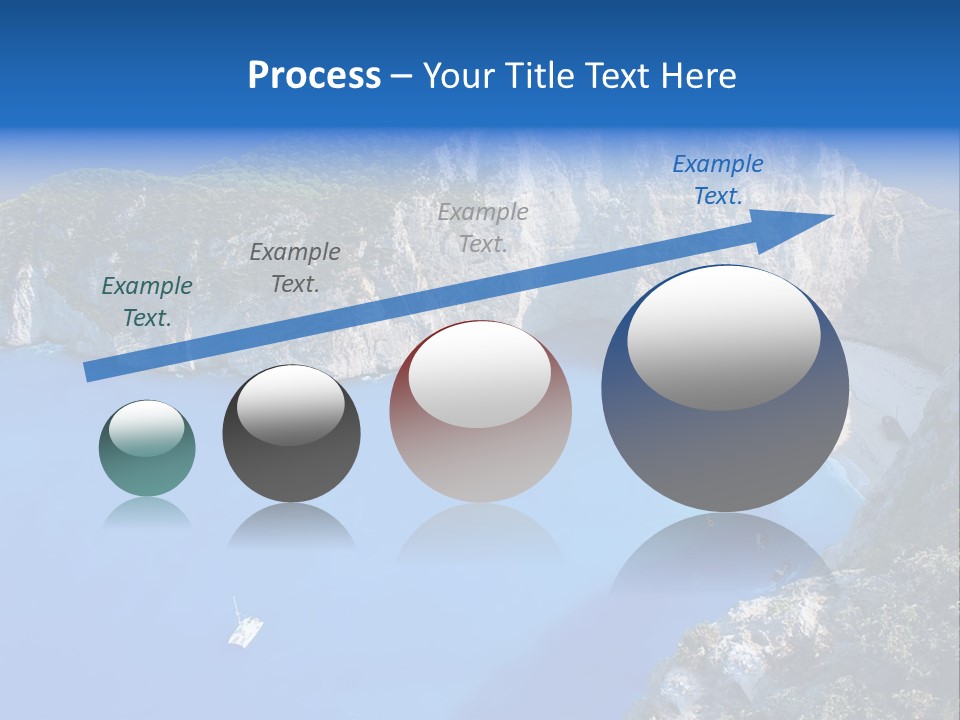 Swimming Beauty In Nature Cliff PowerPoint Template