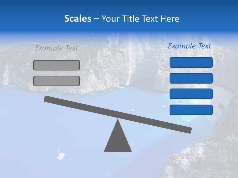 Swimming Beauty In Nature Cliff PowerPoint Template
