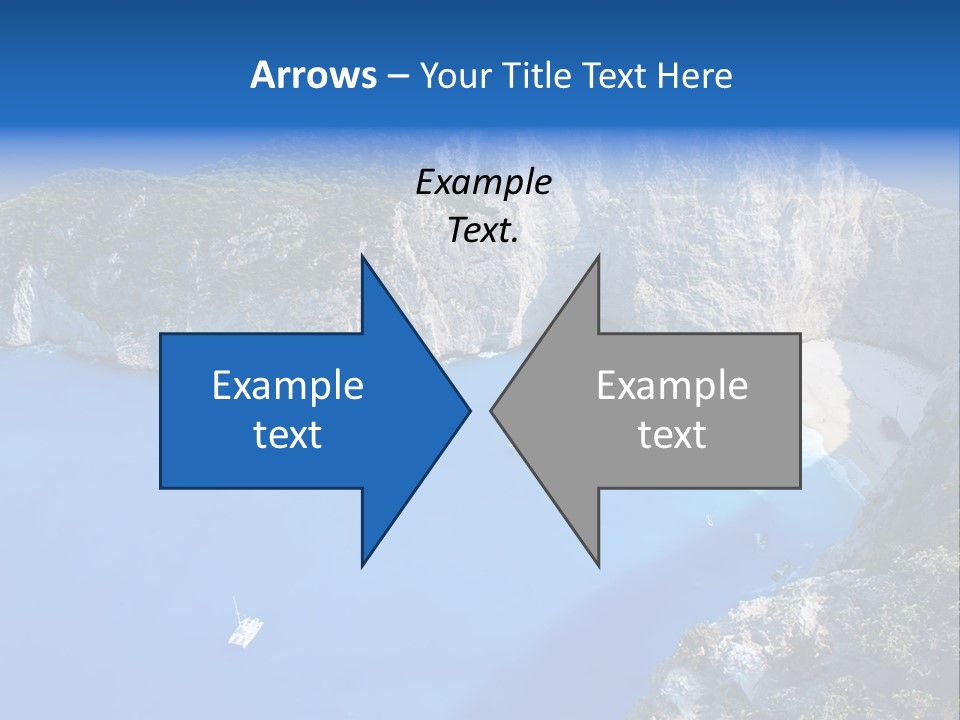 Swimming Beauty In Nature Cliff PowerPoint Template