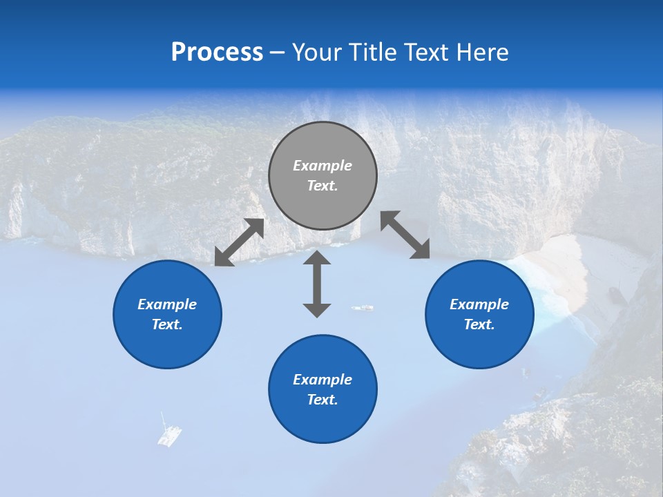 Swimming Beauty In Nature Cliff PowerPoint Template