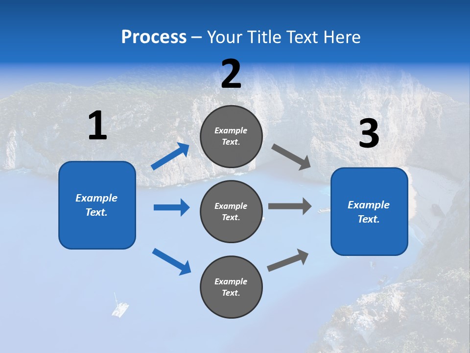 Swimming Beauty In Nature Cliff PowerPoint Template