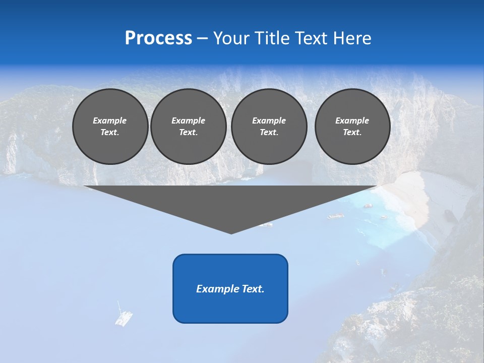 Swimming Beauty In Nature Cliff PowerPoint Template