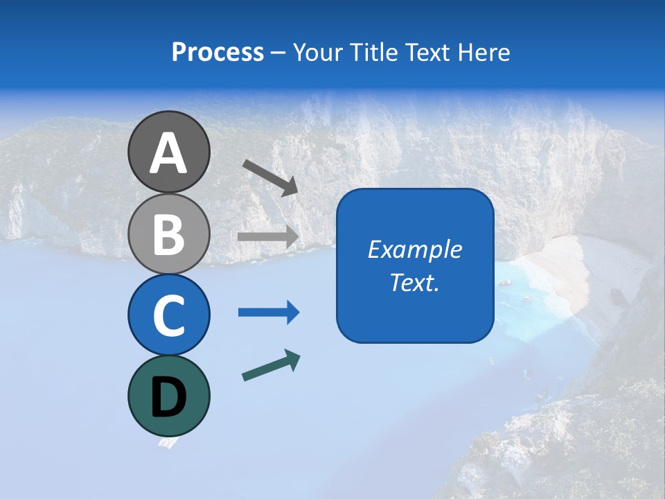 Swimming Beauty In Nature Cliff PowerPoint Template