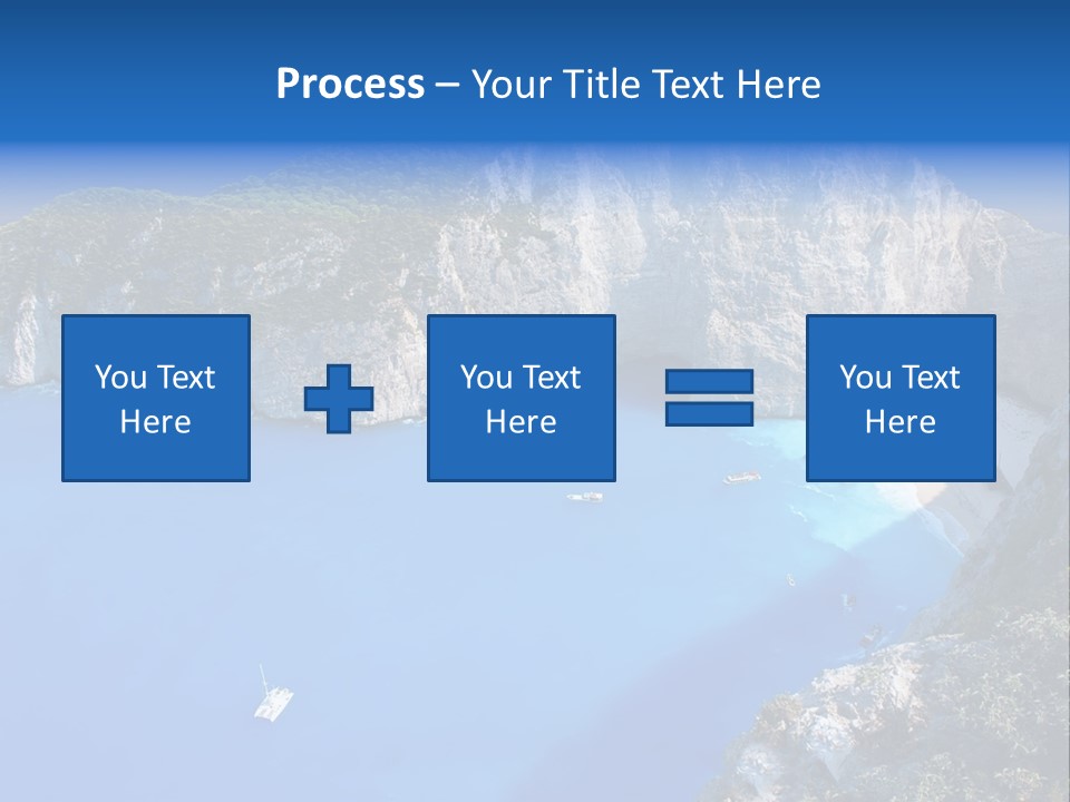 Swimming Beauty In Nature Cliff PowerPoint Template