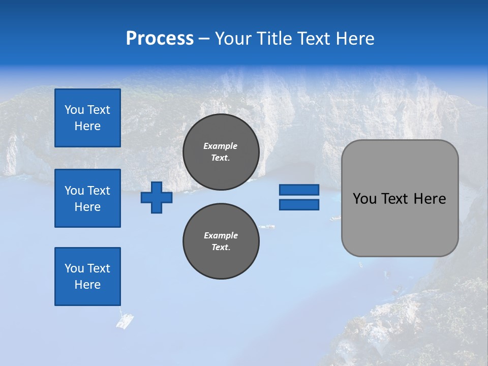 Swimming Beauty In Nature Cliff PowerPoint Template