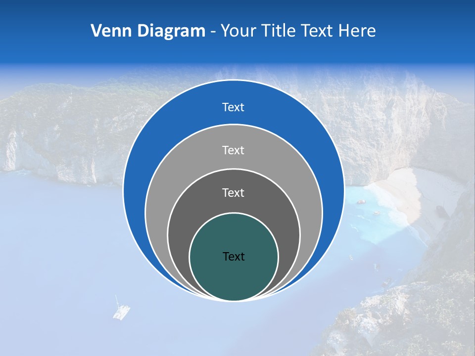 Swimming Beauty In Nature Cliff PowerPoint Template