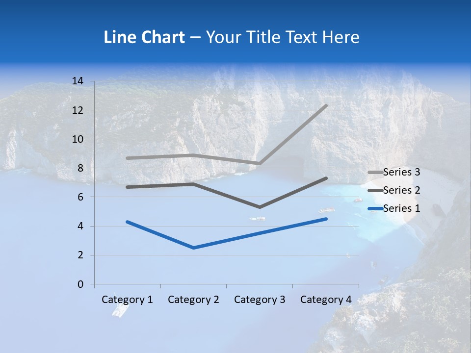 Swimming Beauty In Nature Cliff PowerPoint Template