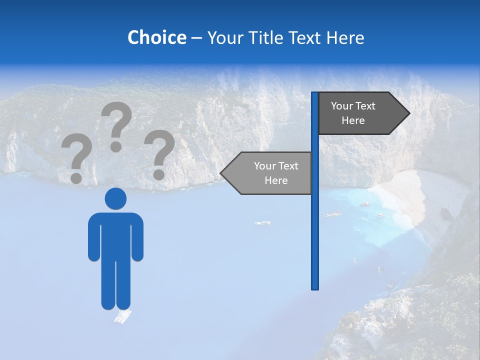 Swimming Beauty In Nature Cliff PowerPoint Template