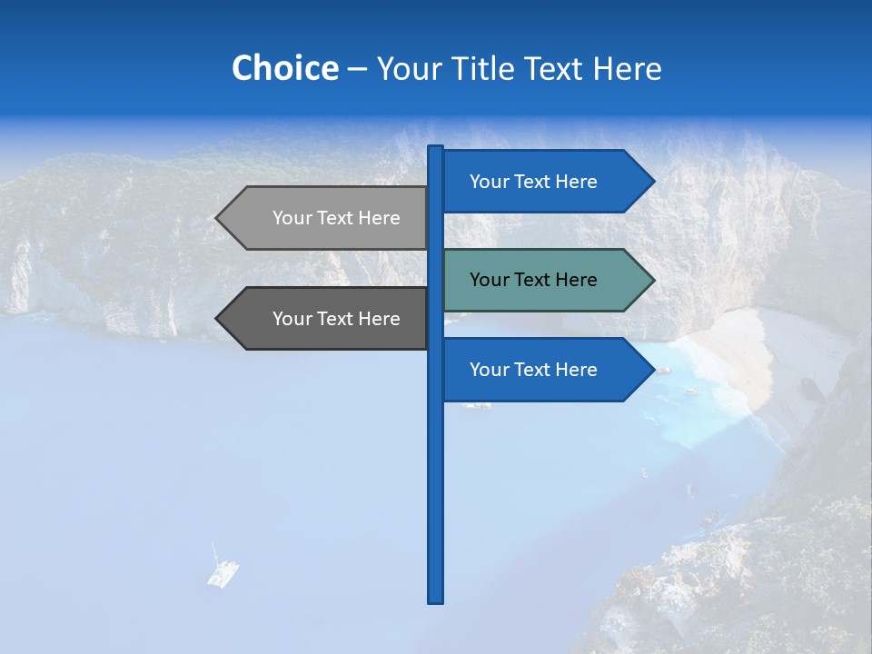 Swimming Beauty In Nature Cliff PowerPoint Template