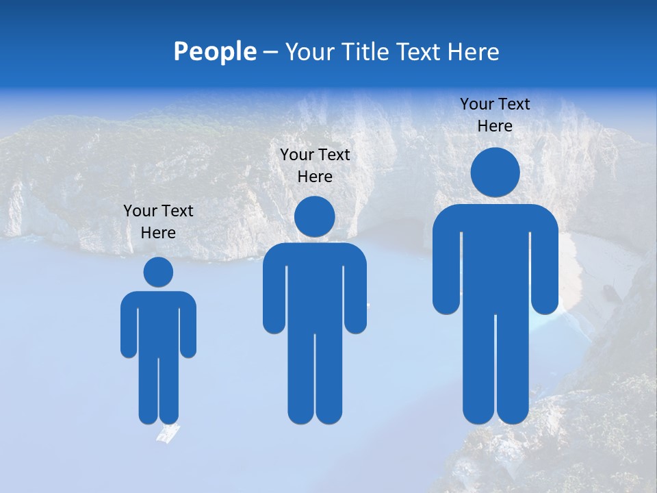 Swimming Beauty In Nature Cliff PowerPoint Template