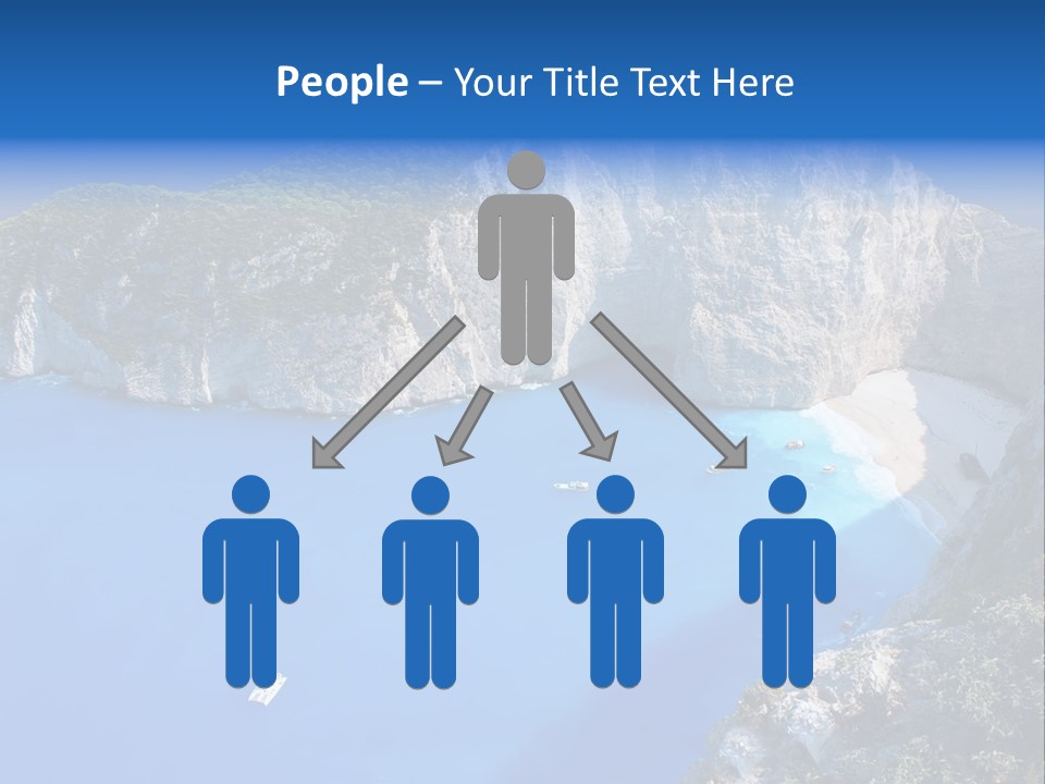 Swimming Beauty In Nature Cliff PowerPoint Template