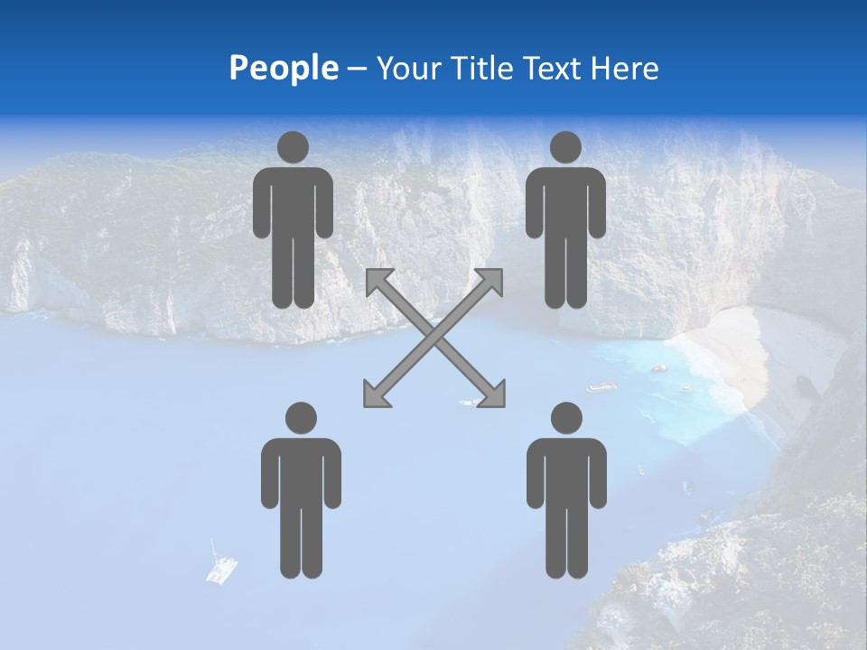 Swimming Beauty In Nature Cliff PowerPoint Template