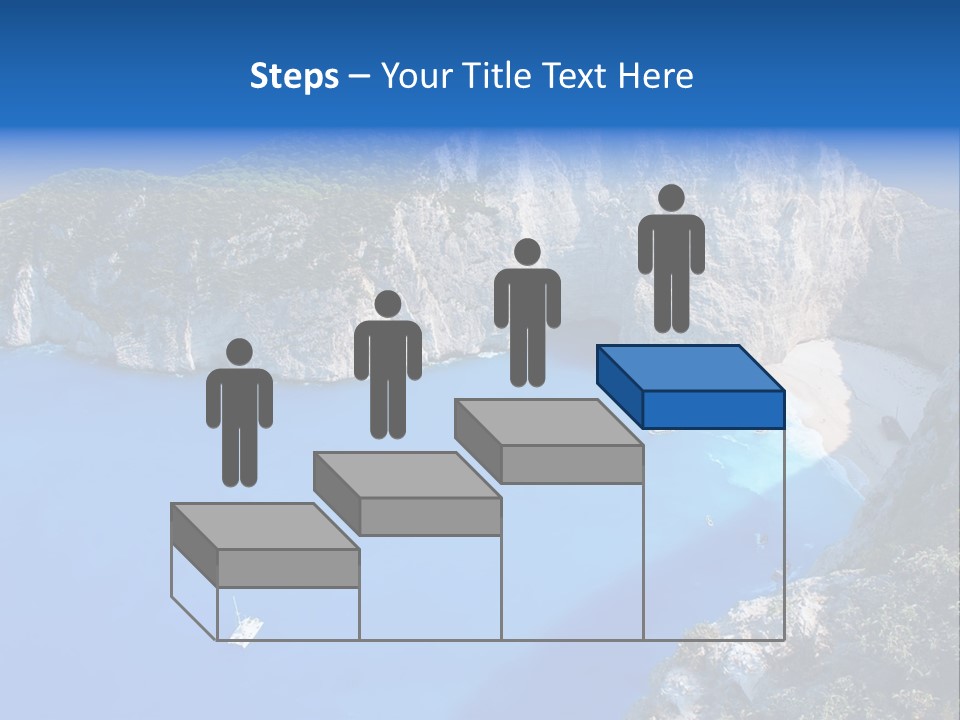 Swimming Beauty In Nature Cliff PowerPoint Template