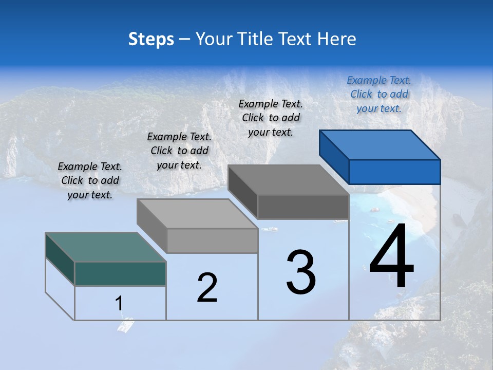 Swimming Beauty In Nature Cliff PowerPoint Template