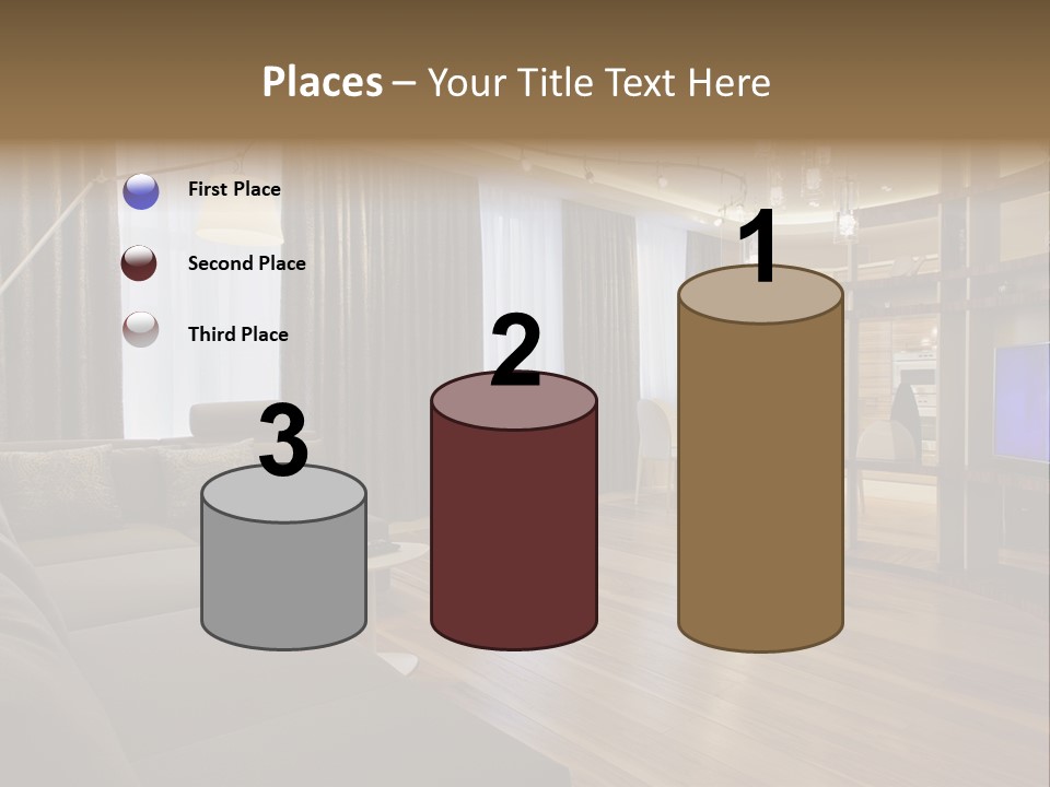 Room Chamber Drape PowerPoint Template
