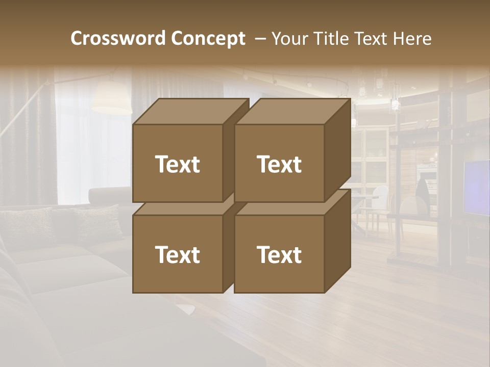 Room Chamber Drape PowerPoint Template