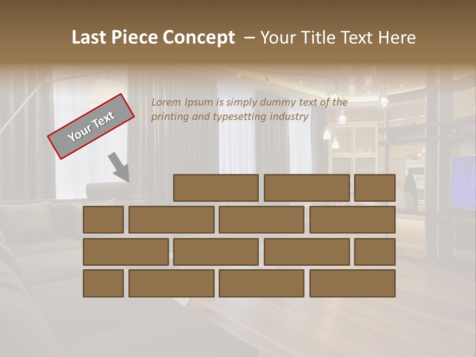 Room Chamber Drape PowerPoint Template