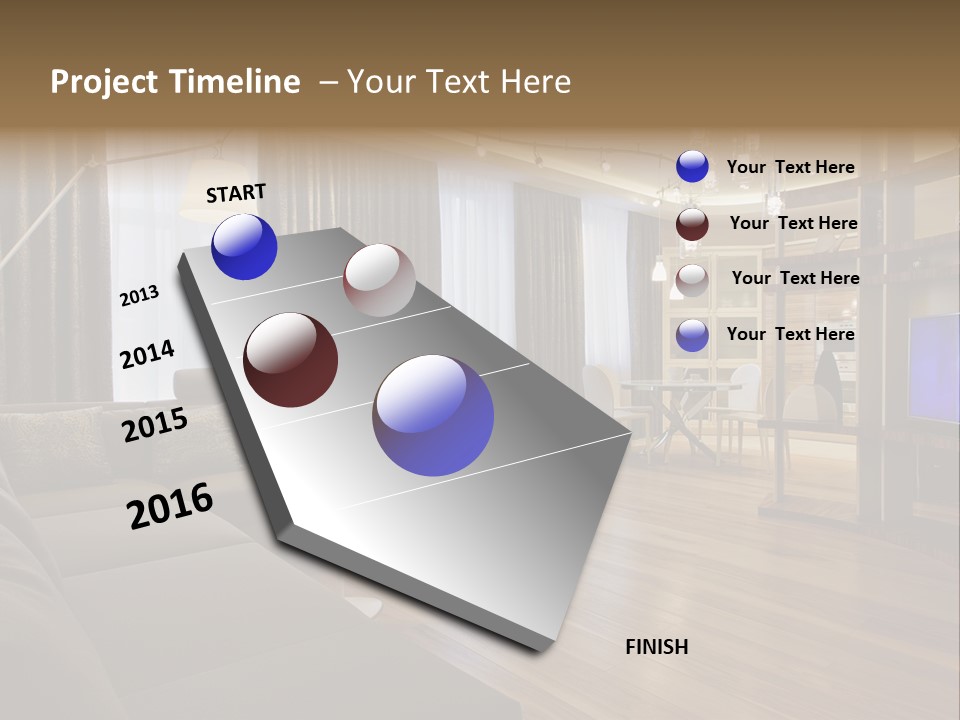 Room Chamber Drape PowerPoint Template