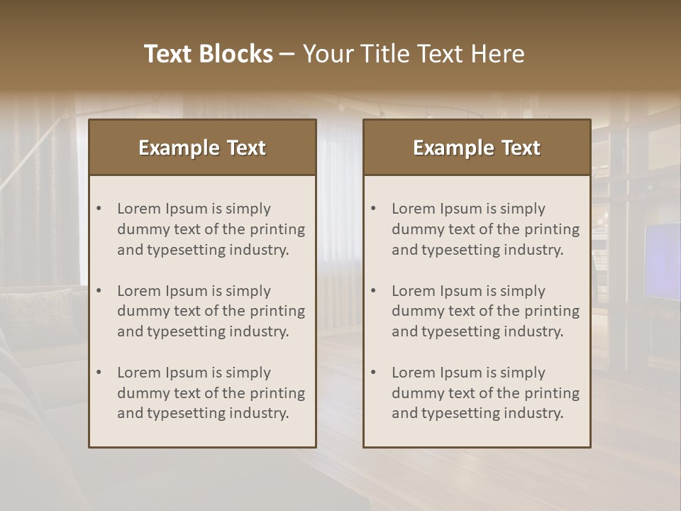 Room Chamber Drape PowerPoint Template