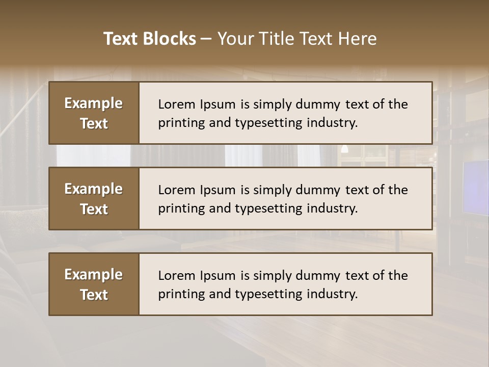 Room Chamber Drape PowerPoint Template