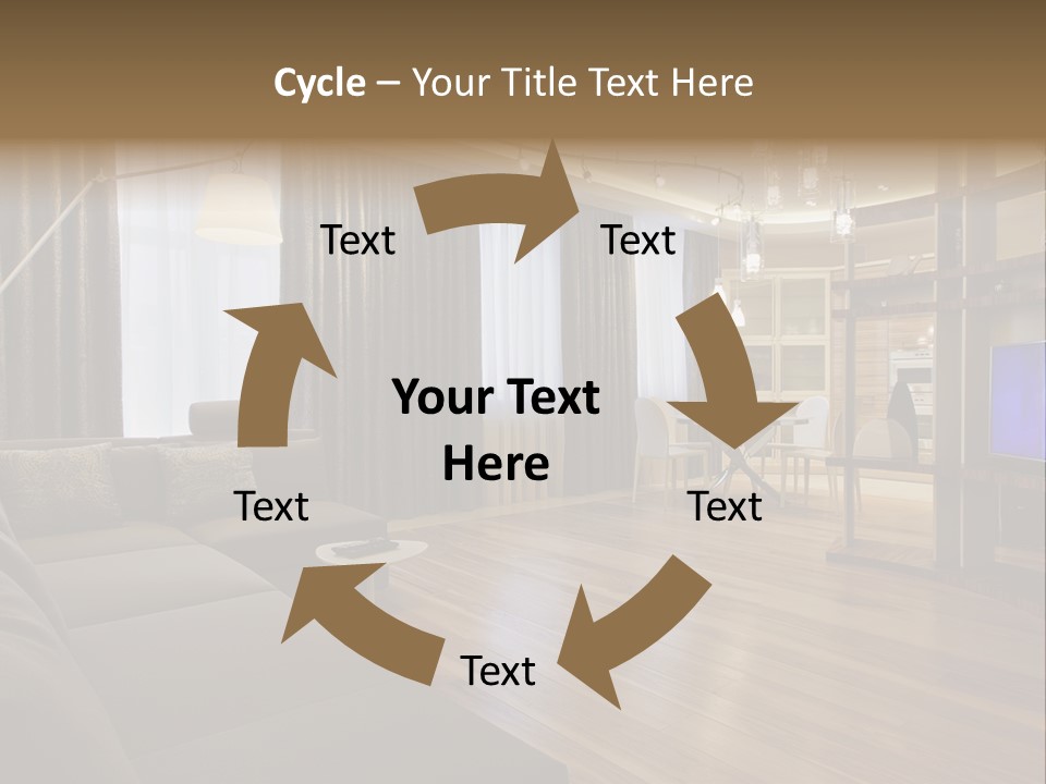 Room Chamber Drape PowerPoint Template