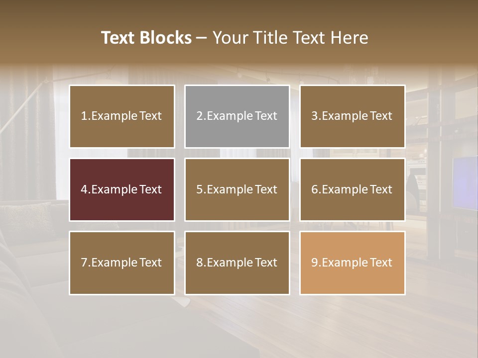 Room Chamber Drape PowerPoint Template