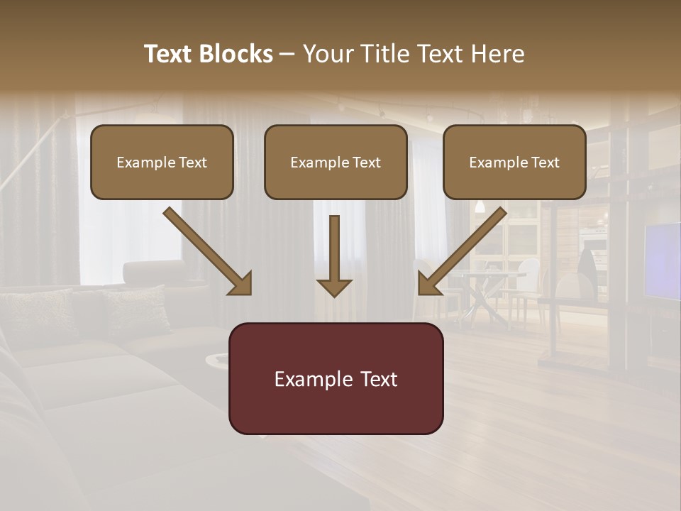 Room Chamber Drape PowerPoint Template