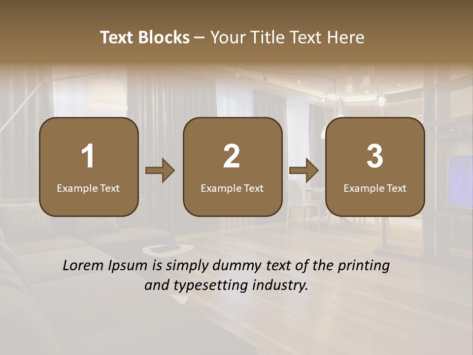 Room Chamber Drape PowerPoint Template