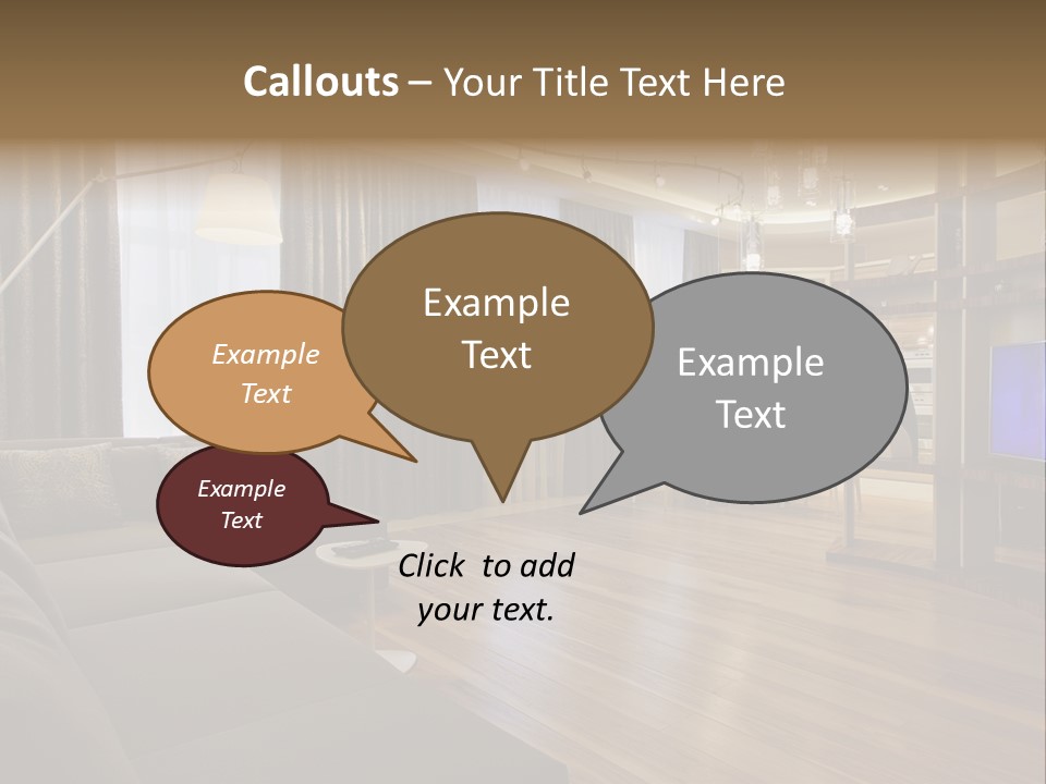 Room Chamber Drape PowerPoint Template