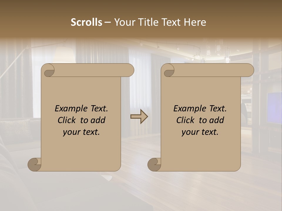 Room Chamber Drape PowerPoint Template