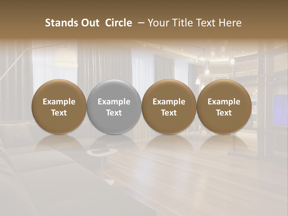 Room Chamber Drape PowerPoint Template