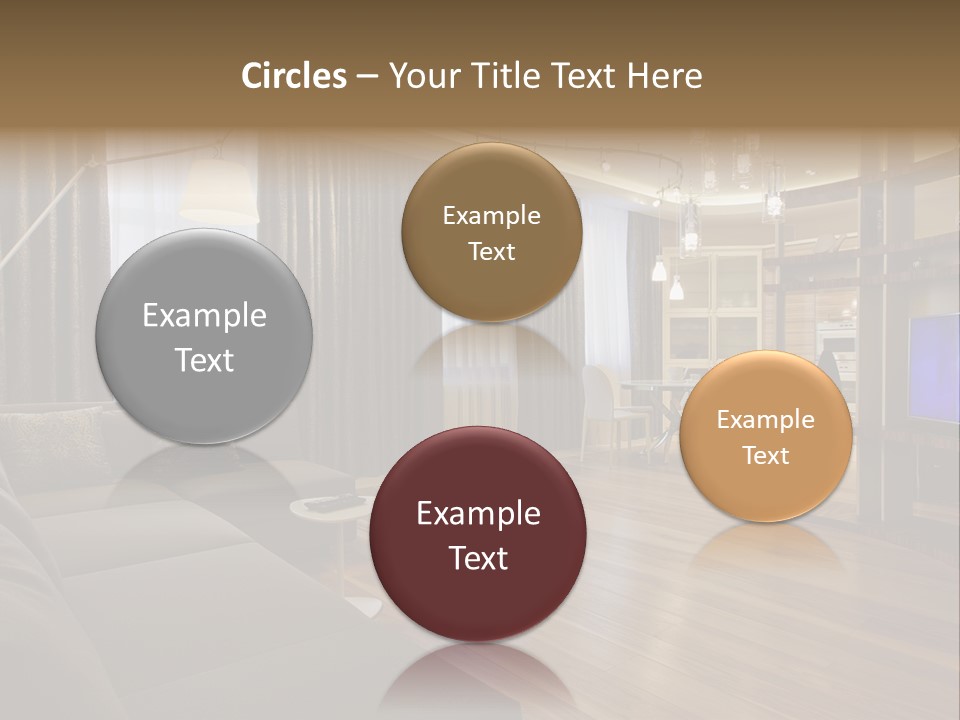Room Chamber Drape PowerPoint Template