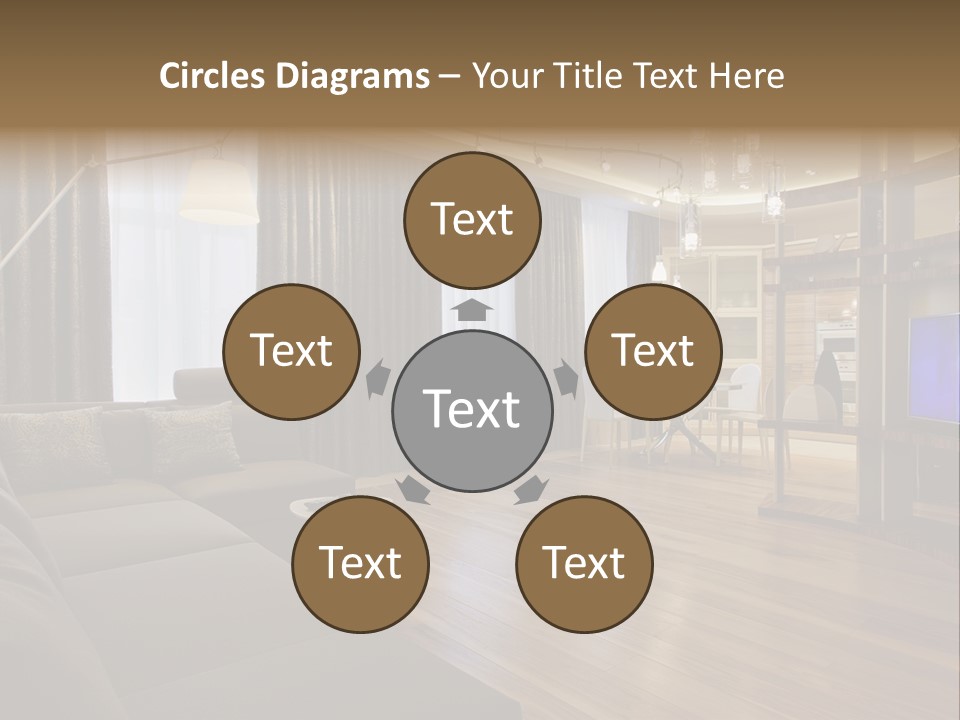 Room Chamber Drape PowerPoint Template