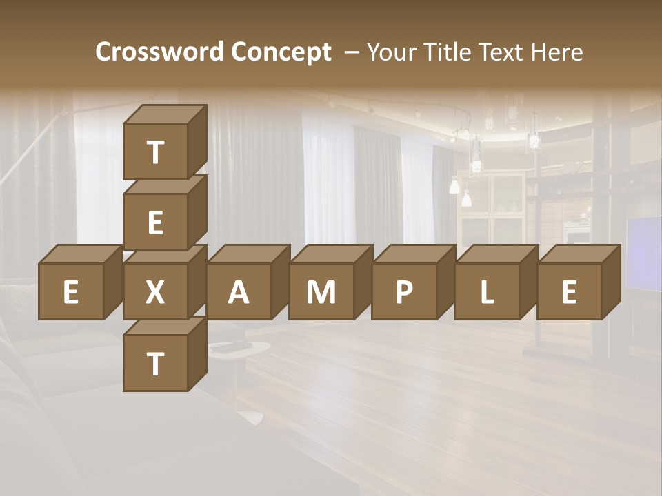 Room Chamber Drape PowerPoint Template