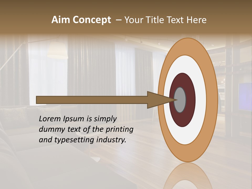 Room Chamber Drape PowerPoint Template