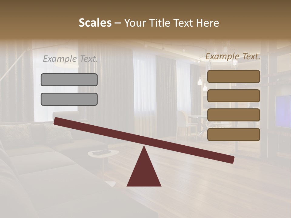 Room Chamber Drape PowerPoint Template