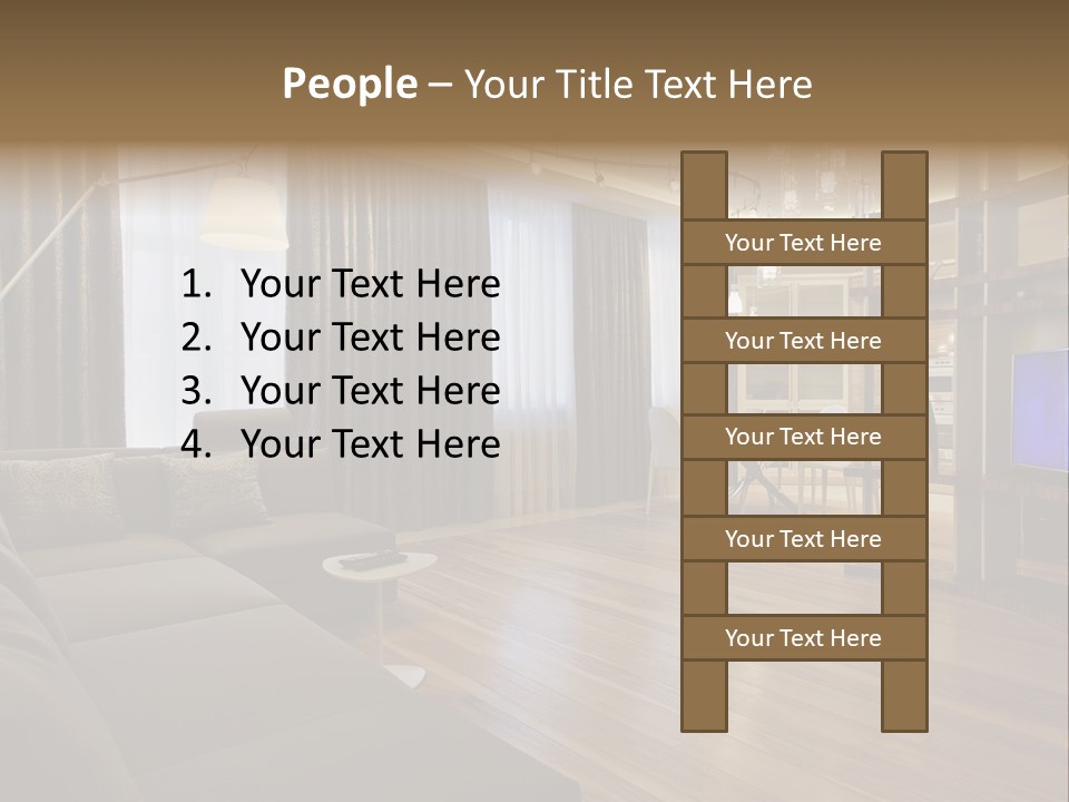 Room Chamber Drape PowerPoint Template