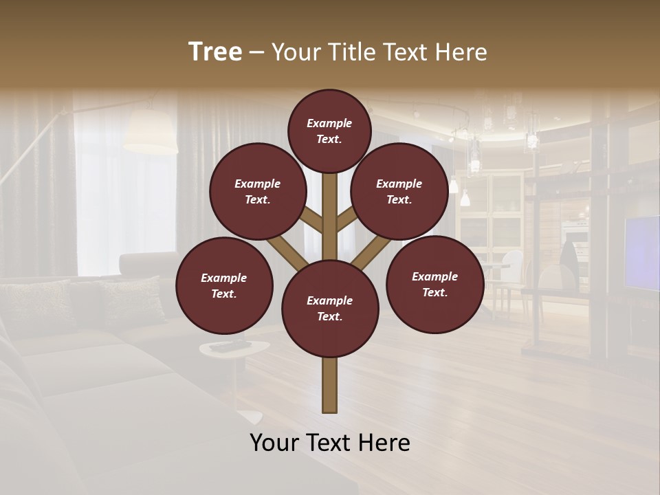 Room Chamber Drape PowerPoint Template