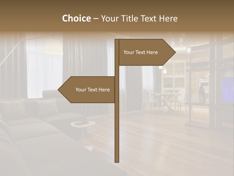 Room Chamber Drape PowerPoint Template