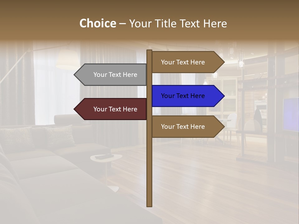 Room Chamber Drape PowerPoint Template