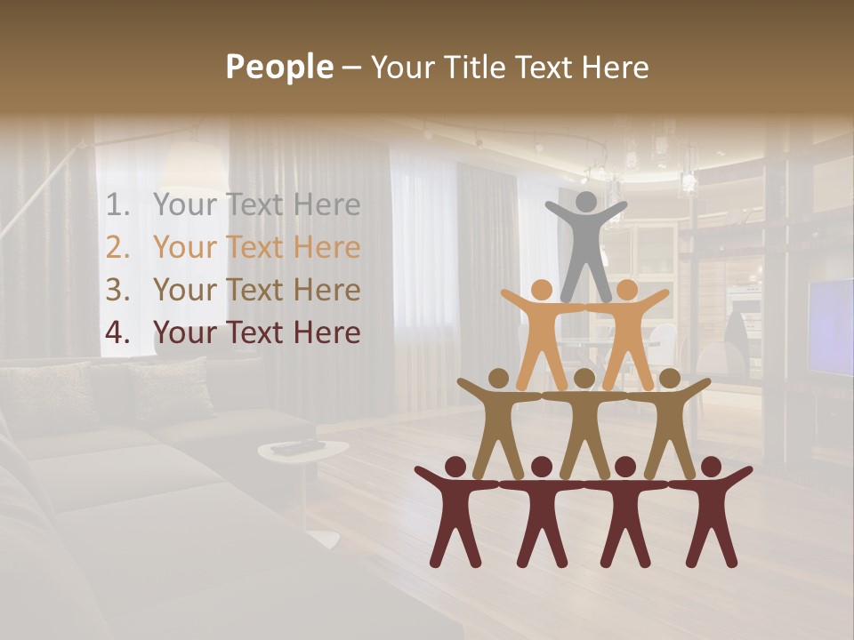 Room Chamber Drape PowerPoint Template