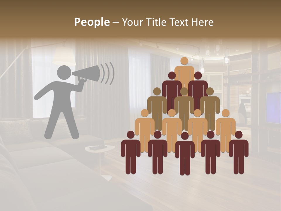 Room Chamber Drape PowerPoint Template