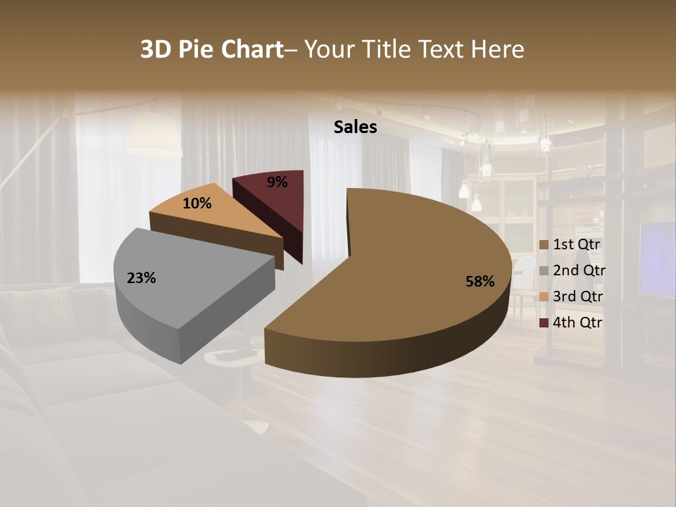 Room Chamber Drape PowerPoint Template