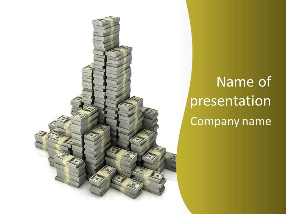 Save Invest Money PowerPoint Template