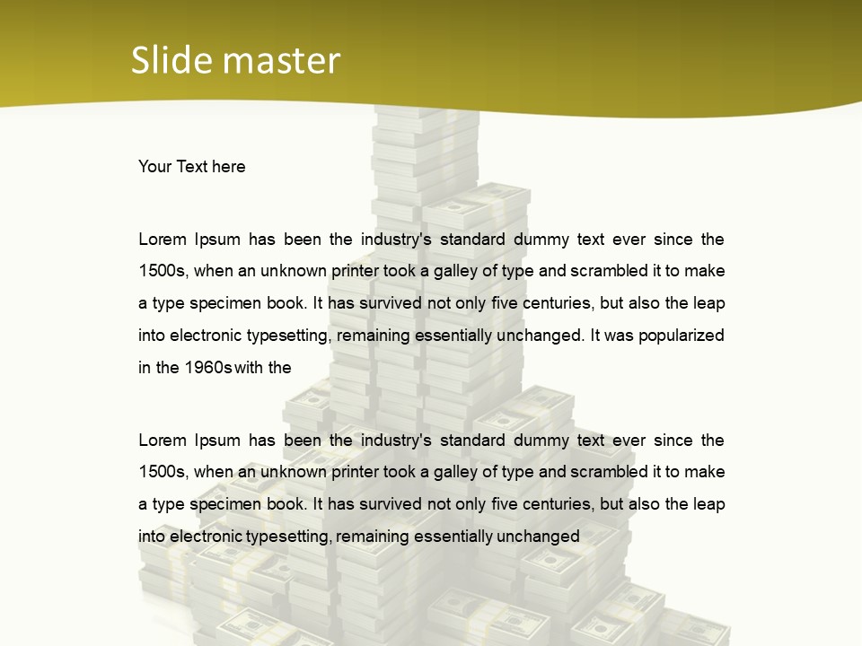 Save Invest Money PowerPoint Template