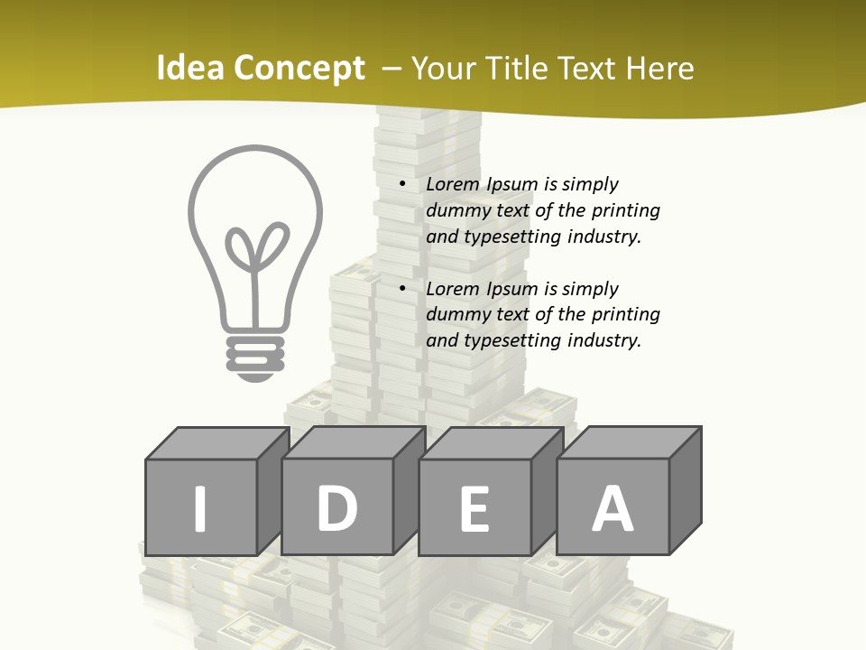 Save Invest Money PowerPoint Template