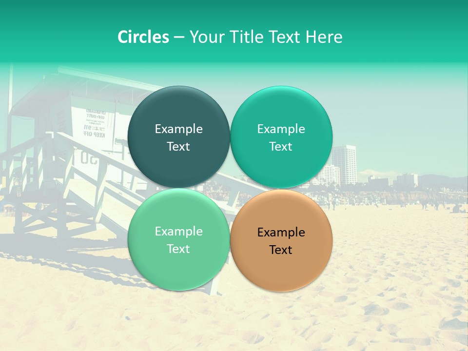 Golden Wallpaper Water PowerPoint Template