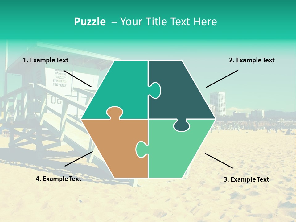 Golden Wallpaper Water PowerPoint Template