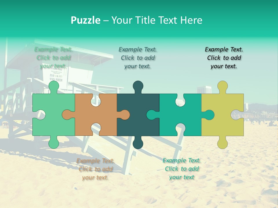 Golden Wallpaper Water PowerPoint Template