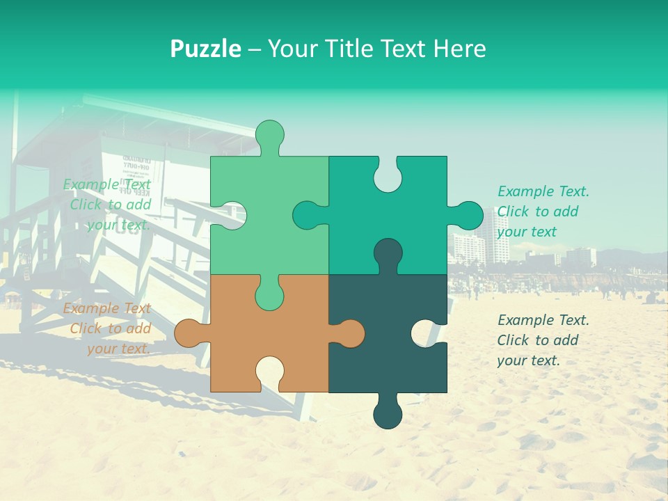 Golden Wallpaper Water PowerPoint Template